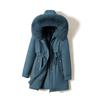 New Down Cotton Jacket for Women Mid-length Thickened Winter Outdoor Park Overcoat Coat