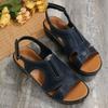 2023 sommer Sandalen Weibliche Nähte Hohl Dicken Boden mit Sandalen Große Größe Offene spitze Casual Sandalen Weiblichen