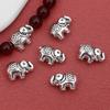 20 Vintage Silver Elephant Pendants, Small Hole Beads, Bead Beads, Scattered Beads, Interval Beads, Decorative Beads, Handicraft