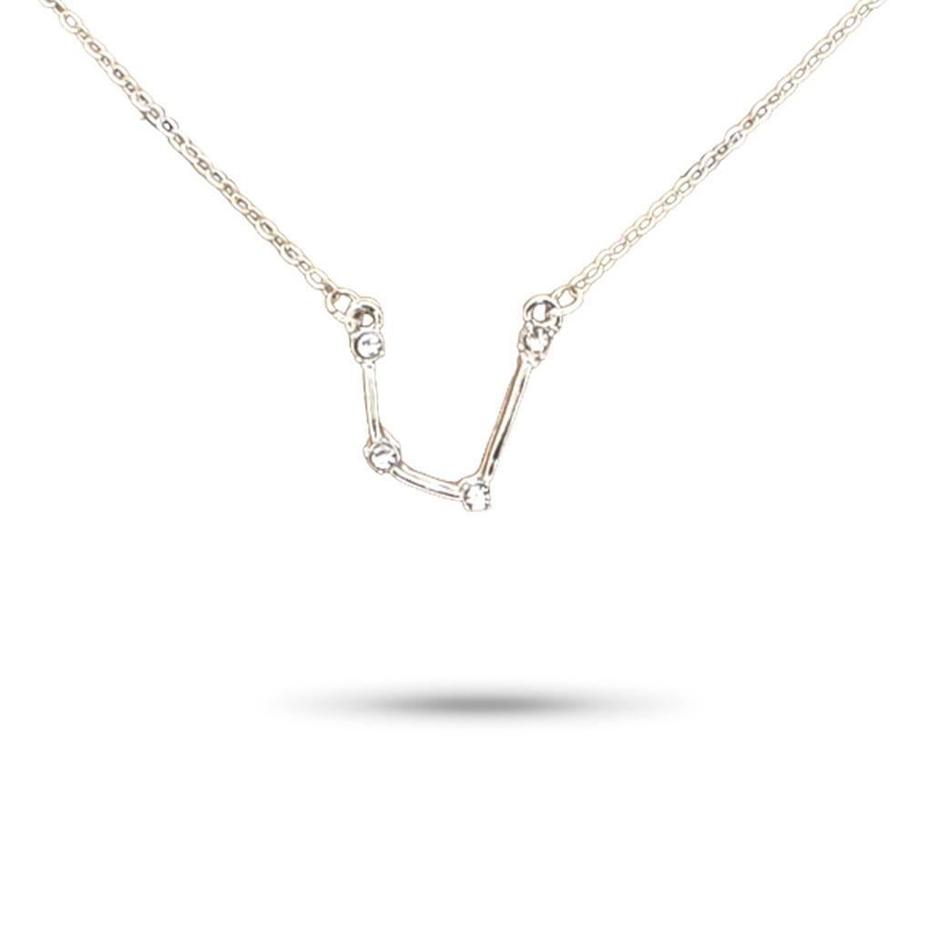 Ins Twelve Chic Friendship Necklace Sign Chain Jewelry Creative Charm Pendant DIY Rhinestone Zodiac for Lover Festival Gifts