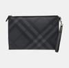 [Gebraucht] London Gray beschichtete Canvas Clutch - Sehr gut #1GHEZP9
