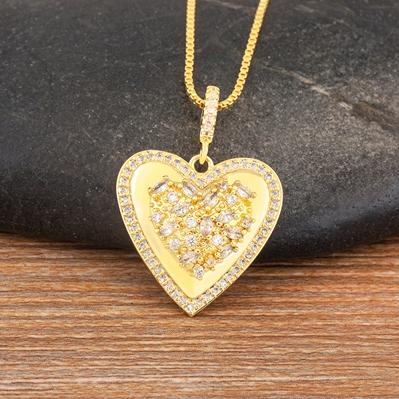 

Nidin New Arrival Korean Fashion Style Crystal Romantic Heart Pendant Necklaces Shiny Rhinestone Fairy Clavicle Chain Jewelry белый