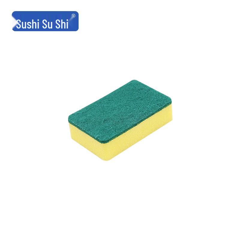 SUSH XJZ106 High-Density Kitchen Scouring Sponge - 100 Pack