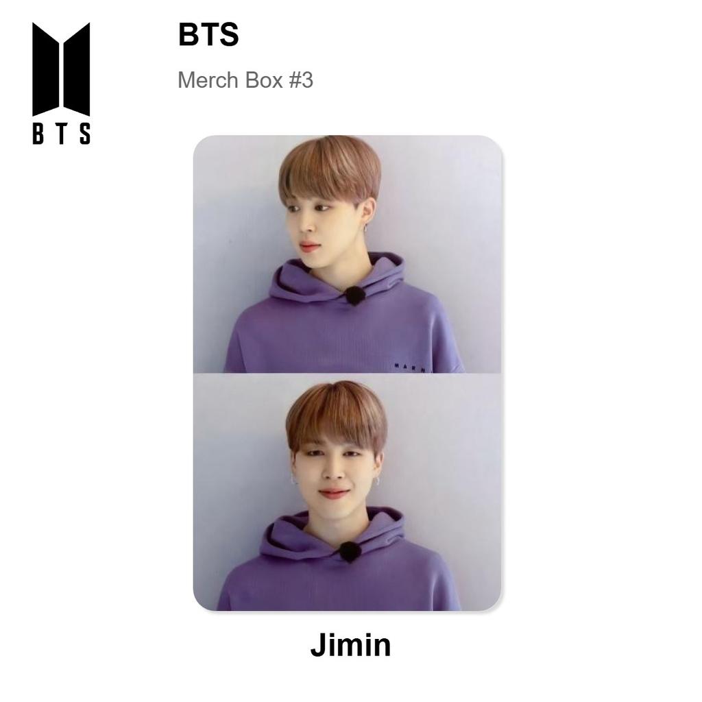 BTS Caja de Merchandising #3 Fotocarta Oficial