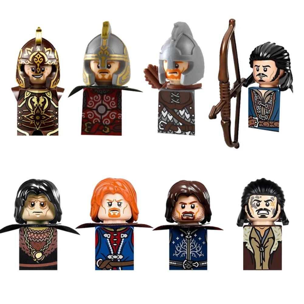 Medieval Lotr Action Figures Ringwraith Soldiers Rider Mount Knights Building Blocks Bricks Toys for Kid Gifts