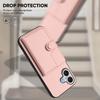 For iPhone 17 Case RFID Blocking Card Holder Kickstand TPU + PU Leather Phone Back Cover
