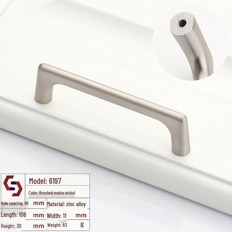 Maniglia per Armadio e Cassetto Perla Nera Moderna