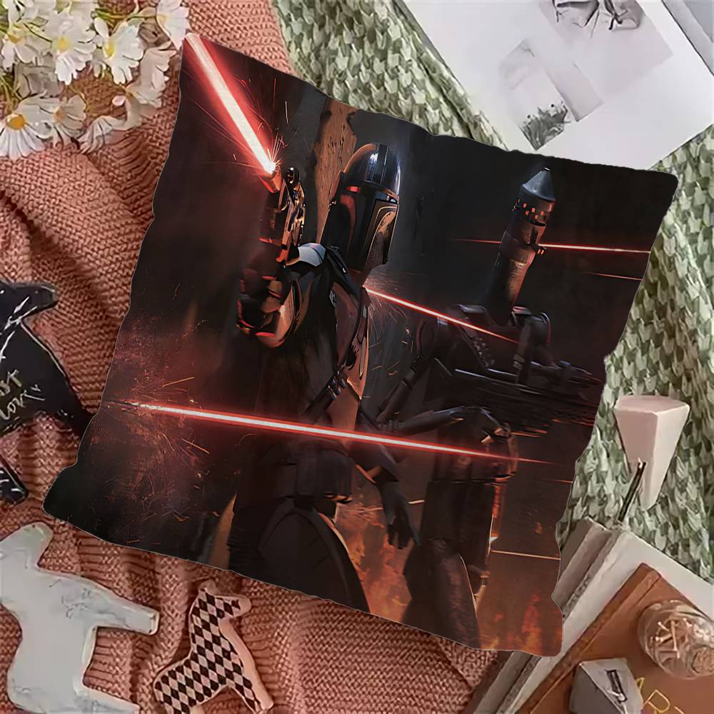The M-Mandalorian Film Pillowcase Toon Gift Cushion Cover Bedroom Home Sofa Chair Seat Decor Pillow Case