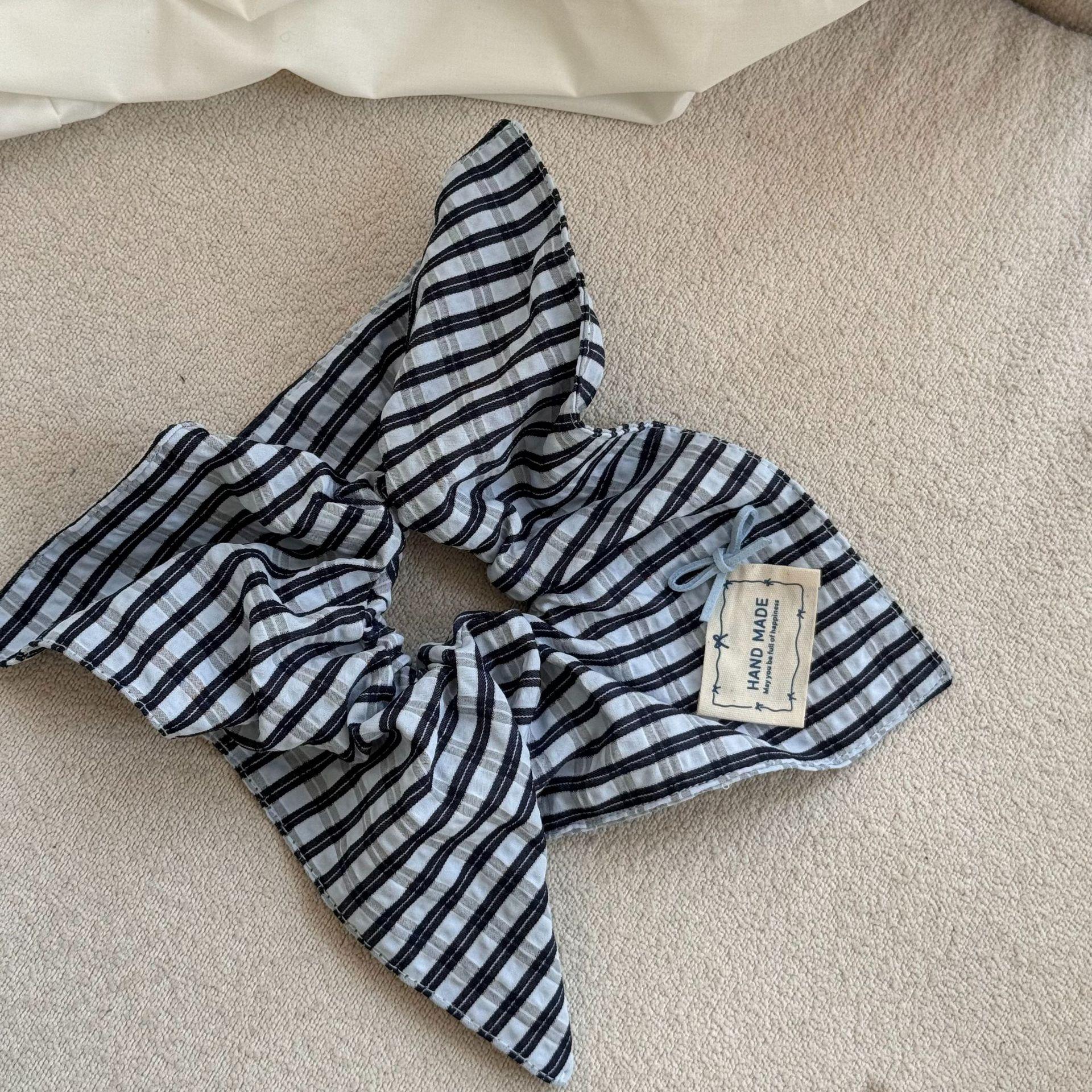 

Тканевая резинка для волос с мишкой, Квадратный бант, Повязка для волос, Дизайн в стиле кожаной резинки и резинки для волос темно-синий