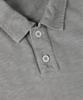 PANICALE Grey Slub Cotton Casual Polo Shirt