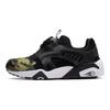 Puma Disc Blaze Camo Textil Sport Stoßdämpfend Langlebig Low Top Lifestyle Sneaker Unisex Sneaker Schwarz Grün Weiß 363765-01