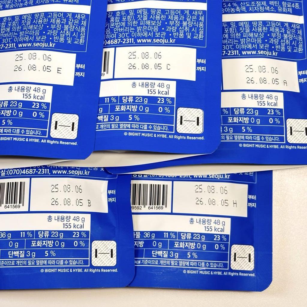 [USED] Korea Exclusive CU Collaboration TXT Purbatu Gummy Bears with Stickers (Set of 5)