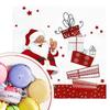 20-100Pcs Christmas Paper Napkins Snowman Santa Disposable Cocktail Napkins for Holiday Christmas Party Decorations