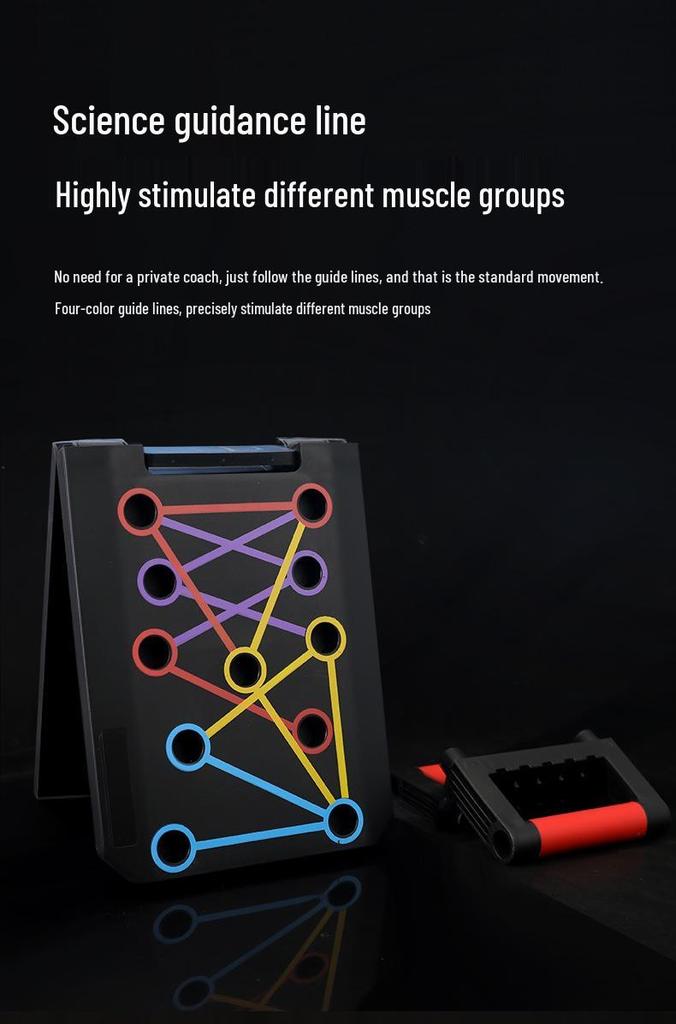 Foldable Multifunctional Push-up & Ab Trainer for Home Workouts