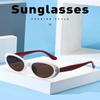 New Elliptic Frame Women Sunglasses Uv Protection Anti-Reflective Black Shades Uv400 Retro Sunglasses Cycling