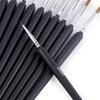 Wolf Hair Fine Tip Brush for Gouache, Watercolor & Acrylic - Wooden Handle