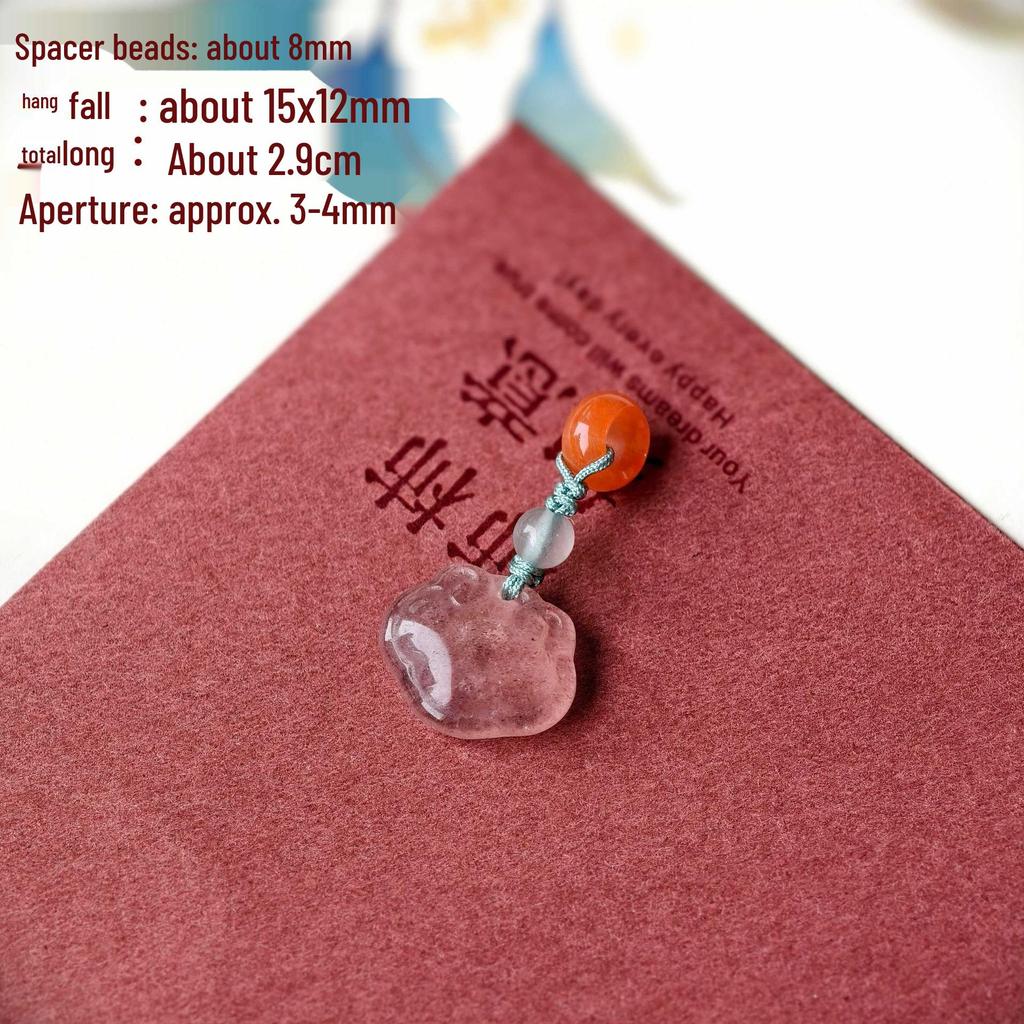 Southern Red Agate & Hetian Jade Beaded Bracelet with Pendant