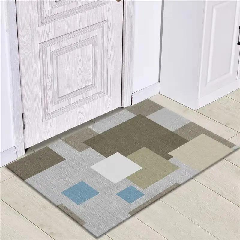 Nordic Absorbent Bathroom Non-slip Foot Mats Outdoor Porch Entrance Door Mat Living Room Carpet Home Rug Bath Mat Flooring Rugs