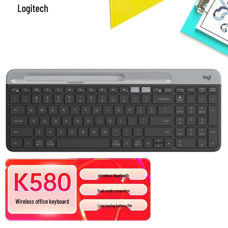 

Logitech K580 Slim Multi-Device Wireless Keyboard