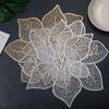 Blumenförmiges PVC Platzset Wasserdichte Tischmatte Familien-Essplatzset Tragbares Küchenplatzset für Restaurants Heimparty