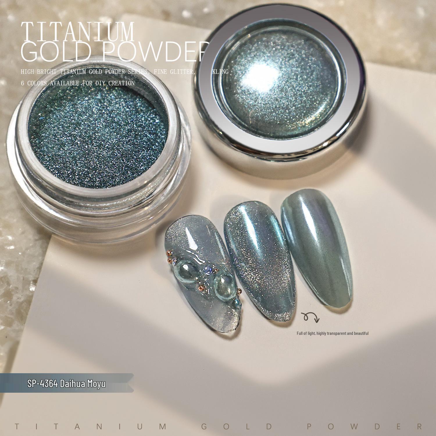 

Titanium Gold Mirror Nail Art Powder - Magic Glitter 0.3g