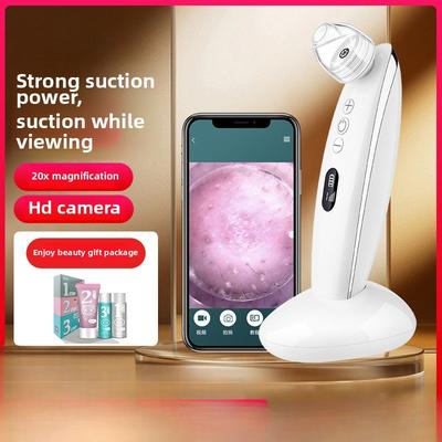 Piccola Bolla Pulizia Elettrica Microcristallina Rimozione Punti Neri Acne Detergente per Pori Aspirazione Punti Neri Visiva