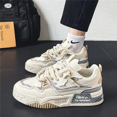 Autumn Men's Shoes New Breathable Little White Shoes Men's Trend Versatile Platform Sports Casual Board Shoes Trendy Shoes
