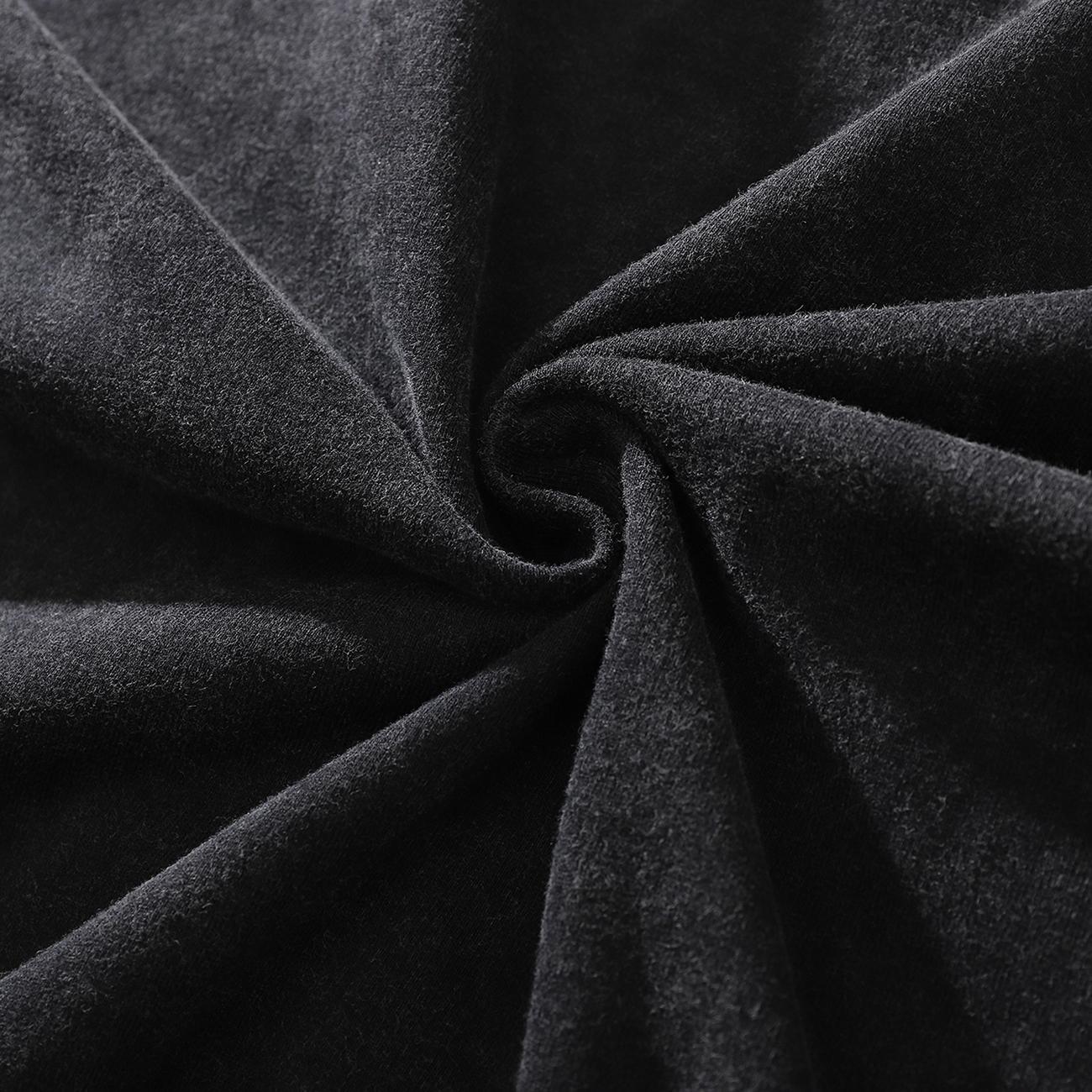 Футболка унисекс с винтажным принтом Heren Streetwear Gewassen Zwart 2024 XXL чёрный — фото 7