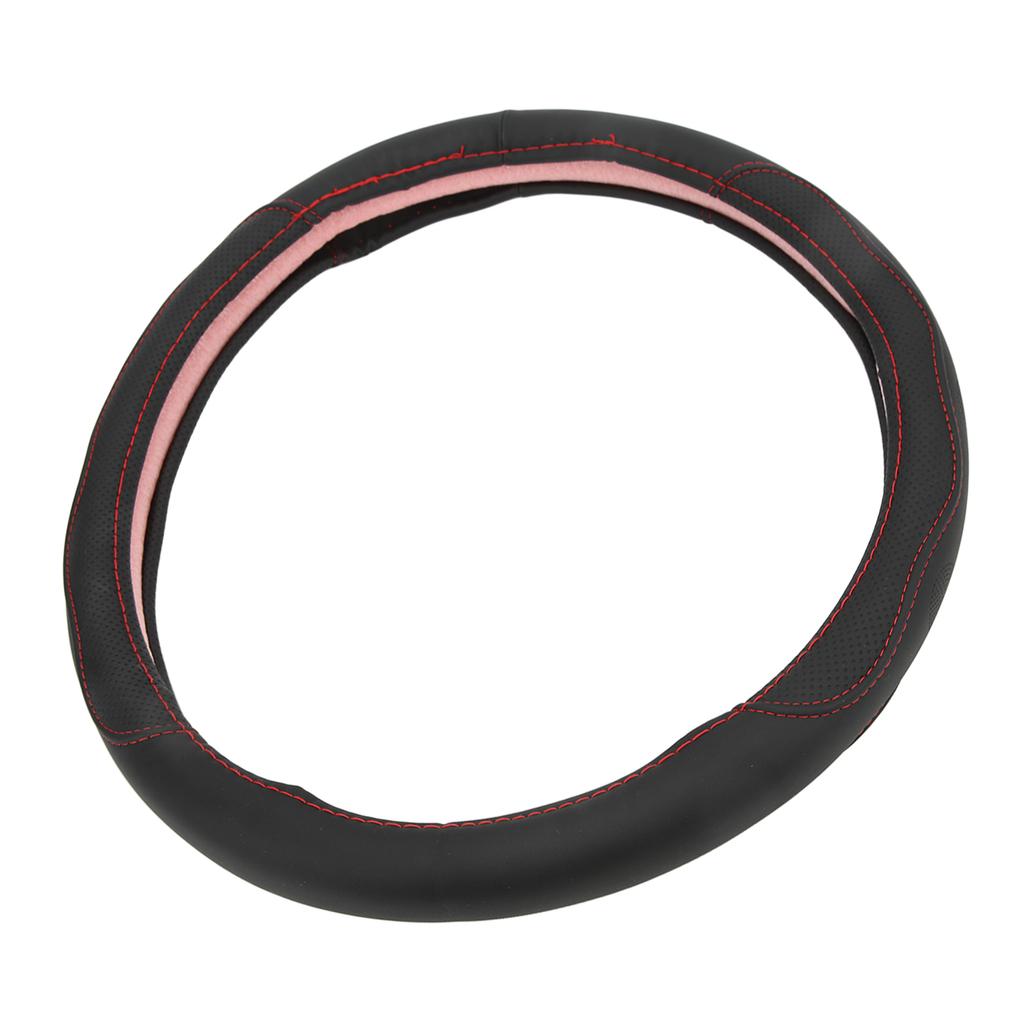 Car Steering Wheel Cover 15in   Fit Artificial Leather Protector for Modification