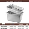 Yude 304 Rostfritt Stål Fyrkantig Avlopps- & Fast Matbehållare