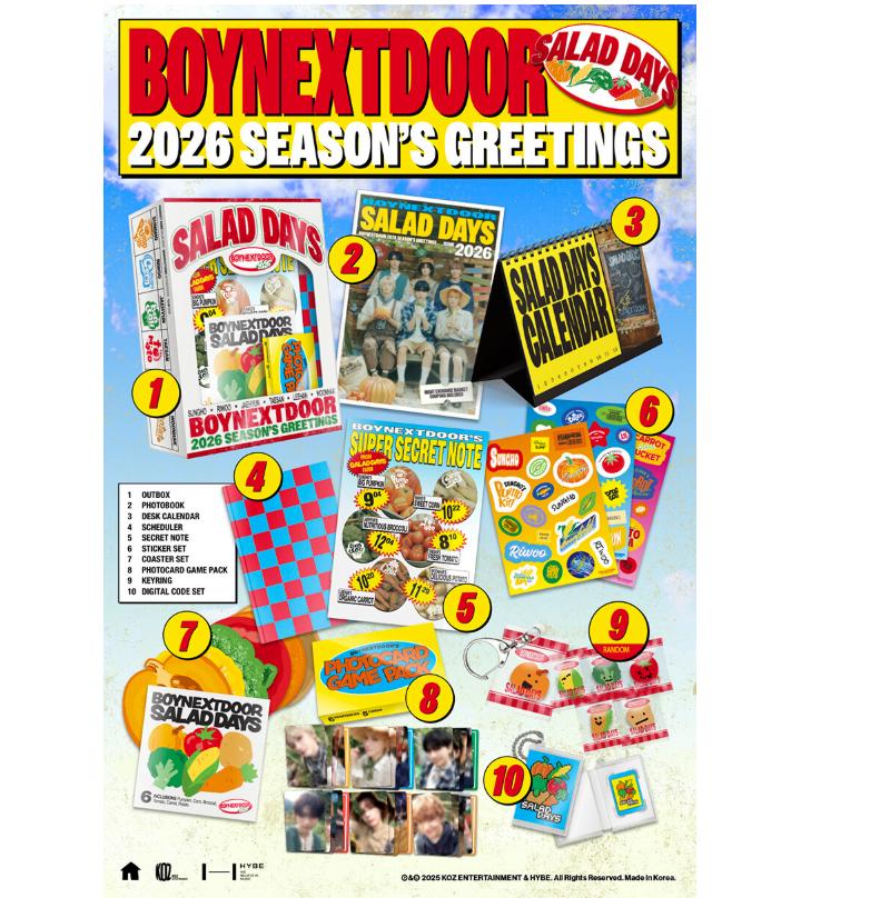 [PRE-ORDER] BOY NEXT DOOR 2026 Season Greeting SALAD DAYS