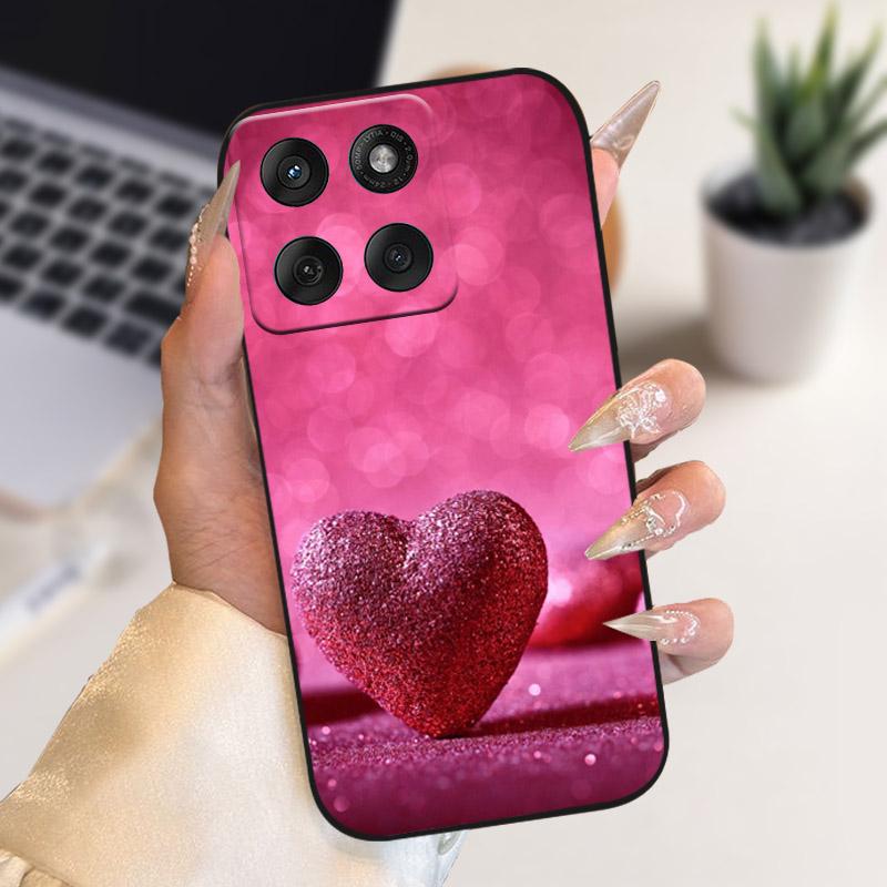 For Motorola Edge 70 5G Case Soft Silicone TPU Fashion Animal Flower Phone Cover For Motorola Moto X70 Air 5G Protective Shell