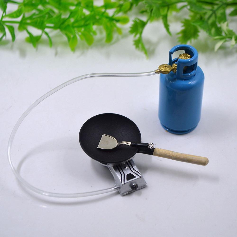 4 шт./компл. 1/12 кукольный домик миниатюрные кухонные игрушки сплав газовая плита — фото 5