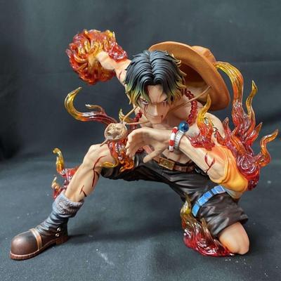 One Piece Anime Character Potkas D. Ace Figurine - Anime Character Collection Desktop Car Decoration Gift Height 20cm