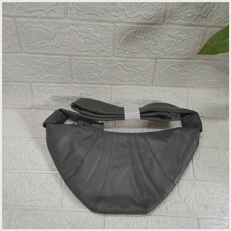 2024 Genuine Leather Croissant Shoulder Bag - Versatile Women's Crossbody Handbag
