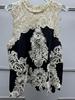 Nanyou Retro French Lace Color Block Sleeveless Vest Top