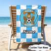 1PC Custom Name Beach Towel Coventry Football Club Crest Beach Towel, Suitable for Camping, Travel, Beach Accessories, Super Absorbent, Family Gift