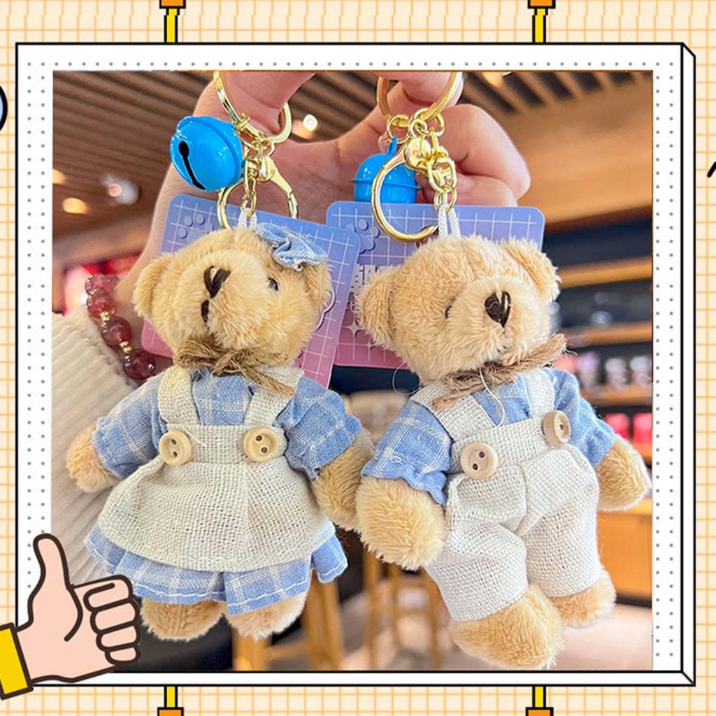 Niedlicher Plüschbär Schlüsselanhänger Stofftiere Schlüsselanhänger Anhänger Felliger Taschenrucksack Handtaschenanhänger