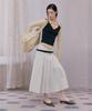 Tinsi Low Cut Pleated Skirt