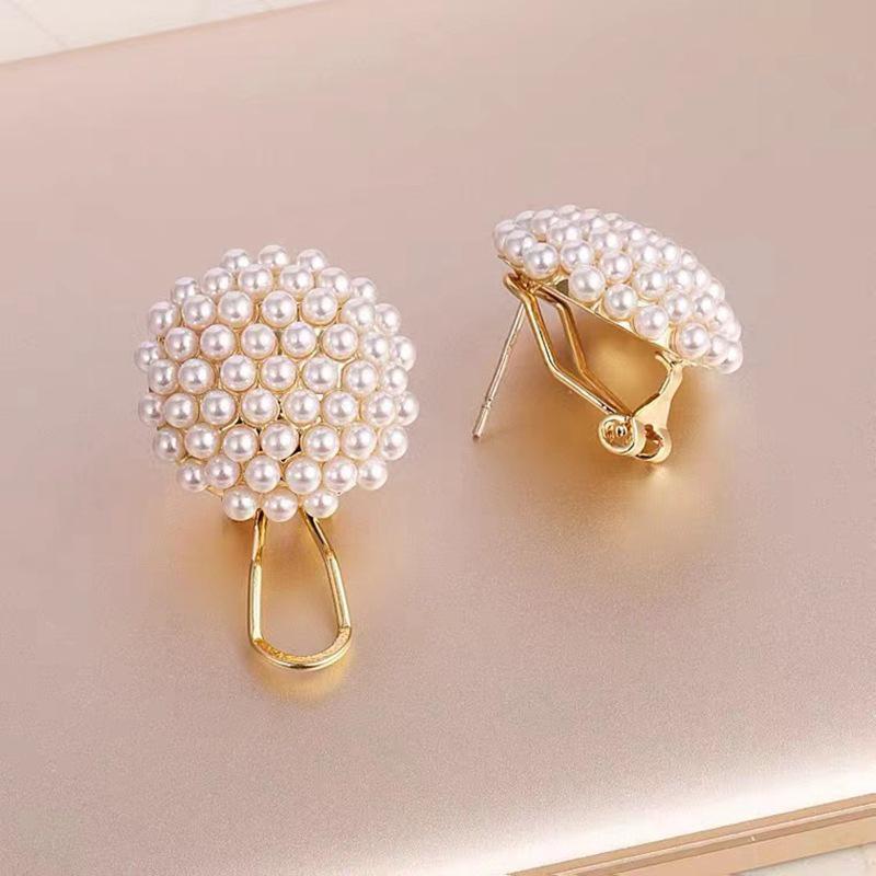 High-Grade S925 Silver Pearl Ear Clip Earrings for Women - 2023 Japanese & Korean Trend