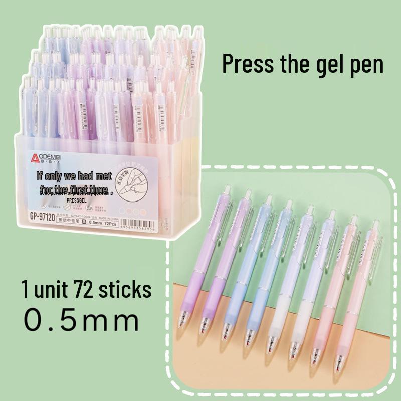 72-Pack 0.5mm Neutral Pen Refills for Students, Office, Exam - Black & Red