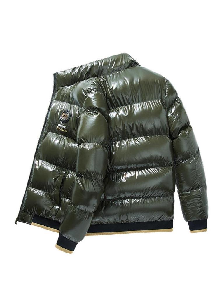 Men's 2024 Winter Stand Collar Fashion Cotton Padded Jacket - Loose, Thick, Trendy Outerwear