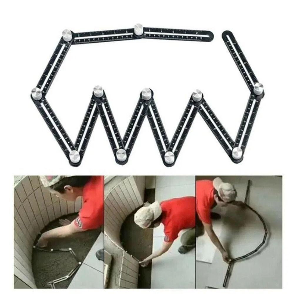 High Precision Multi Angle Measuring Ruler Inches & Centimeters Folding Ruler Woodworking