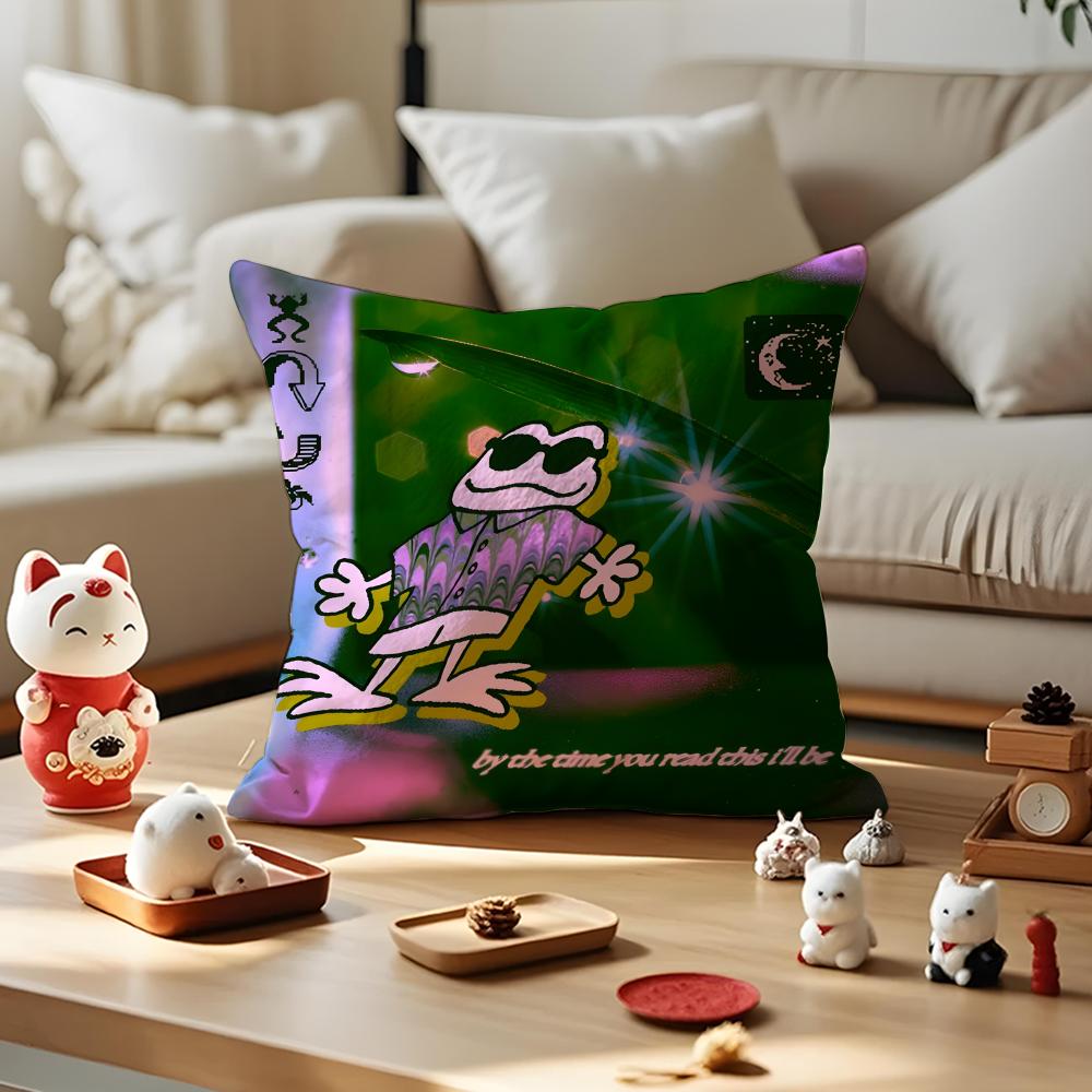 Niche Art Sense Cushion Cover Anti-dustmite Pillowcase Invisible Zipper Silky Short Plush Sofa Cushion Cover