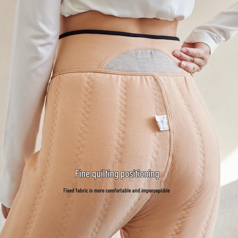 Women's Winter High-Waist Thermal Camel Fleece Leggings