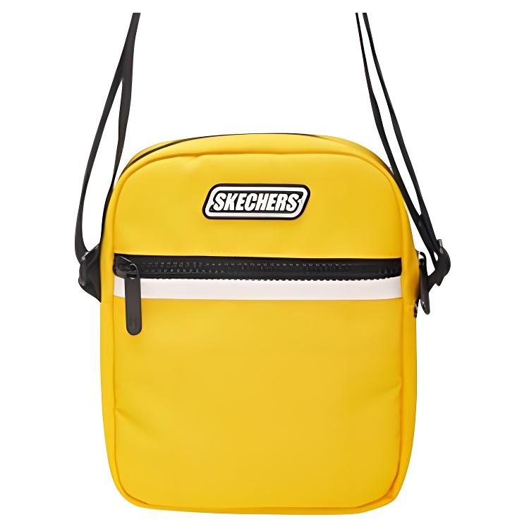 

New Skechers Fabric Shoulder Bag Crossbody Bag Unisex Sparkling Yellow L419U010-0001 20.1*4.1*16.0CM