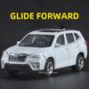 1:64 Scale Forester  Cars Model Diecast Alloy Toys Birthday Advanced Ornament Four Wheel Suspension Rubber Tire Vehice Gifts