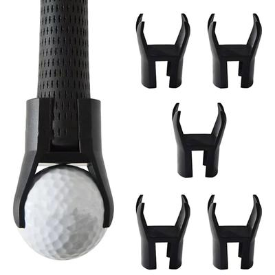 5 Pcs 4-Claw Golf Ball Retriever Claw Put On Putter Grip Grabber Pick Up Back Saver Claw Grip Tool Golf Ball Picker