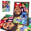 Pełne Round Diamond Painting Lilo & Stitch Sztuka Obraz z Dżetami Mozaika DIY 5D Haft Krzyżykowy Dekoracja Domu