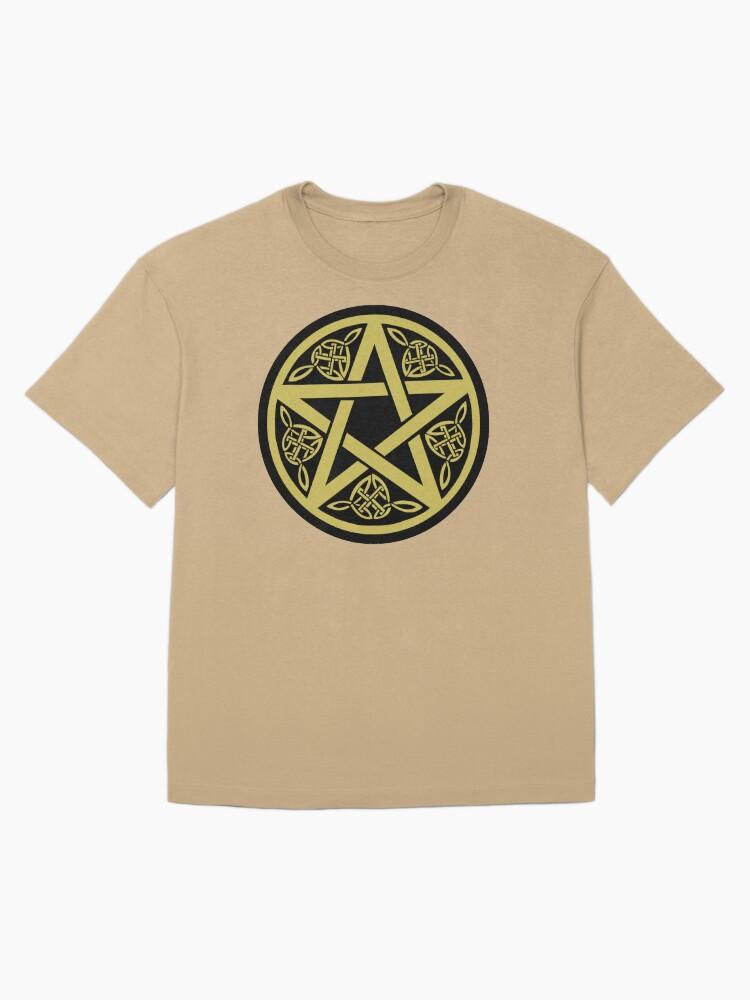 Pentangle Wicca Pentagram Witch Druid Pagan Wiccan Witchcraft Magic Symbol Oversized T-Shirt